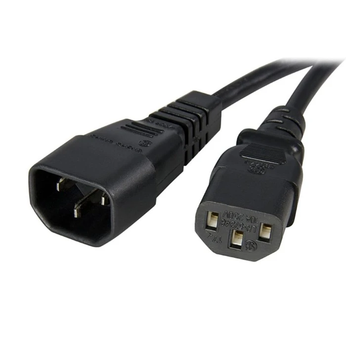 Καλώδιο Τροφοδοσίας Powertech Προεκταση Cab-P004 3x 0.75mm² 1.5m Μαύρο