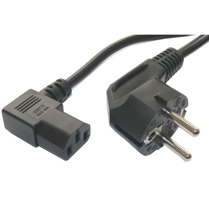 Καλώδιο Τροφοδοσίας Powertech Για Η/Υ Cab-P015 90° 3 Pin 1.5m Μαύρο