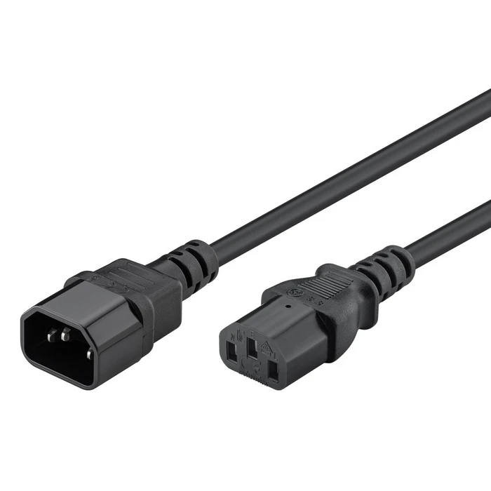 Καλώδιο Τροφοδοσίας Powertech Προέκτασης Cab-P039, 3X 0.75Mm², Ccs, 1M, Μαύρο