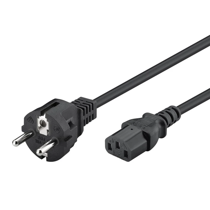 POWERTECH Power Cable CAB-P049 3x 0.75mm² 2m Black
