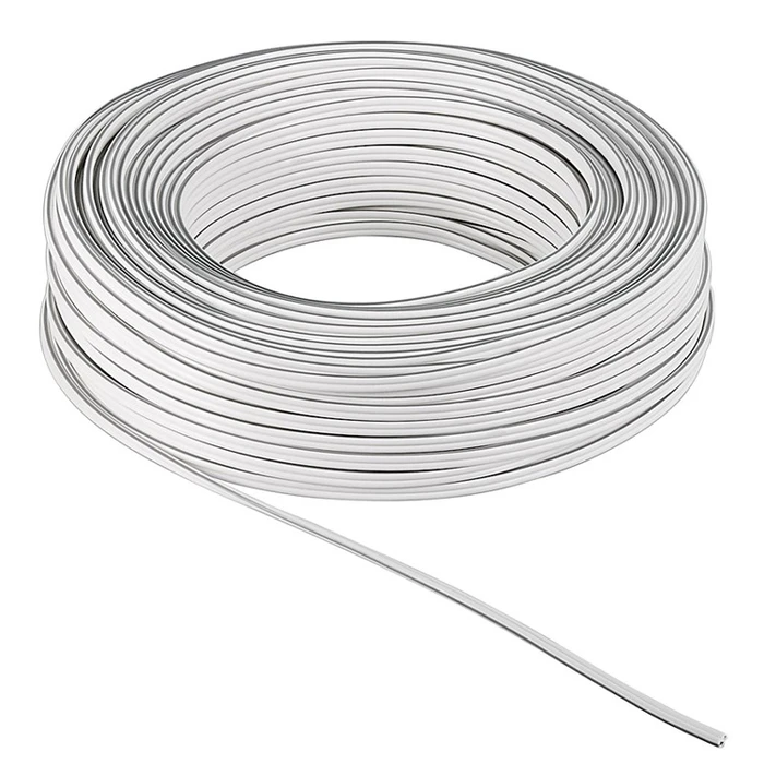 Καλώδιο Ηχείων Powertech 2x 0.75mm² CAB-SP027, Copper, 10m, λευκό