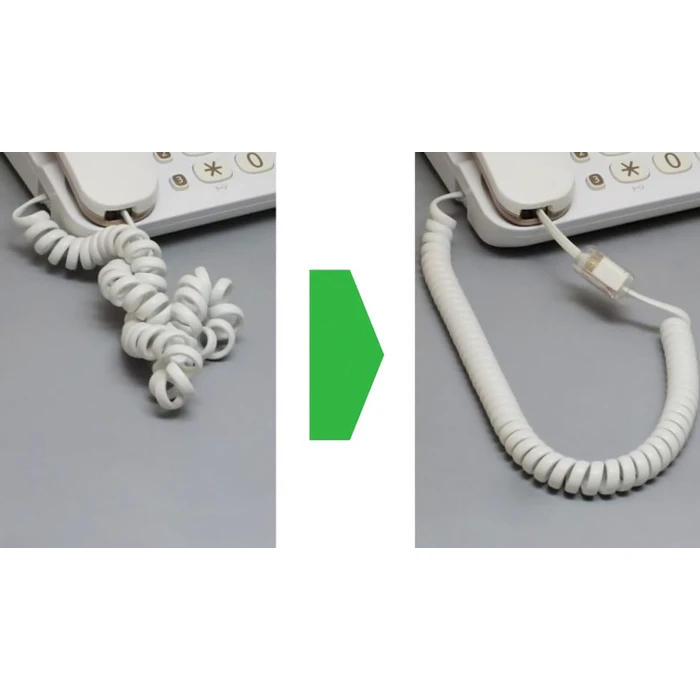 Αντάπτορας Powertech Τηλεφώνου RJ10, για περιστροφή 360°, λευκό