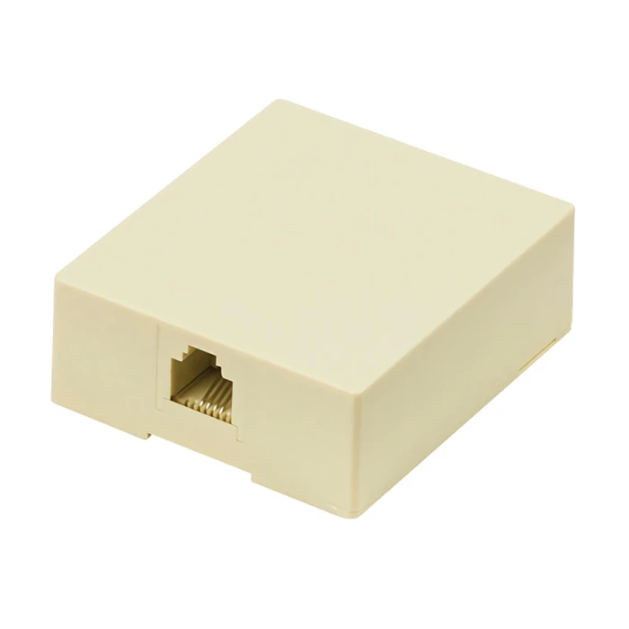 Πρίζα Τηλεφώνου Powertech CAB-T027, RJ11 6p4c, μπεζ