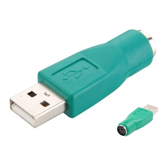 Αντάπτορας USB Powertech 2.0 Αρσενικό σε Ps2 Θηλυκό CAB-U020, Πράσινος