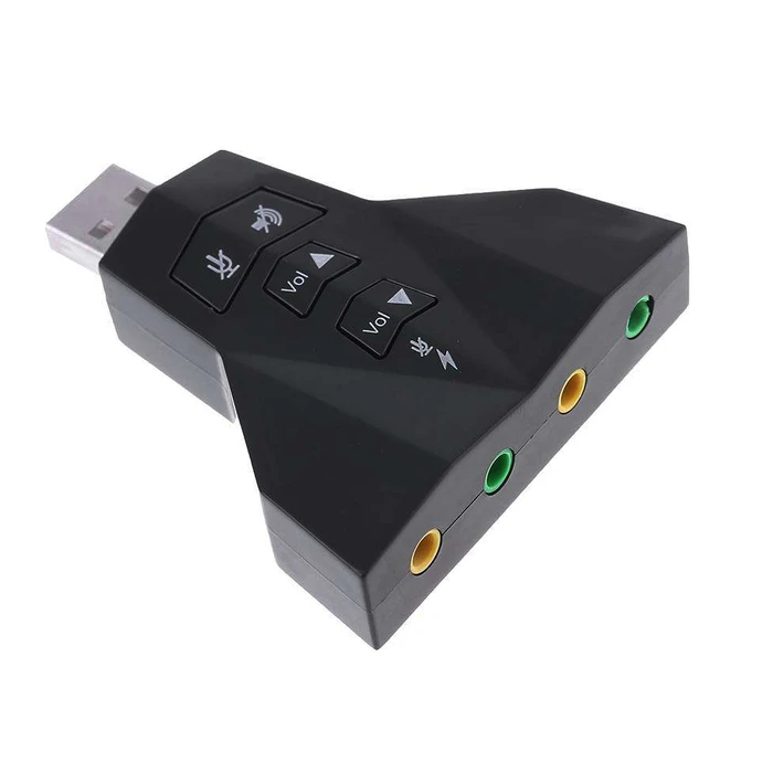 Κάρτα Ήχου USB Powertech 7.1CH, με έξοδο μικρόφωνου και ακουστικού