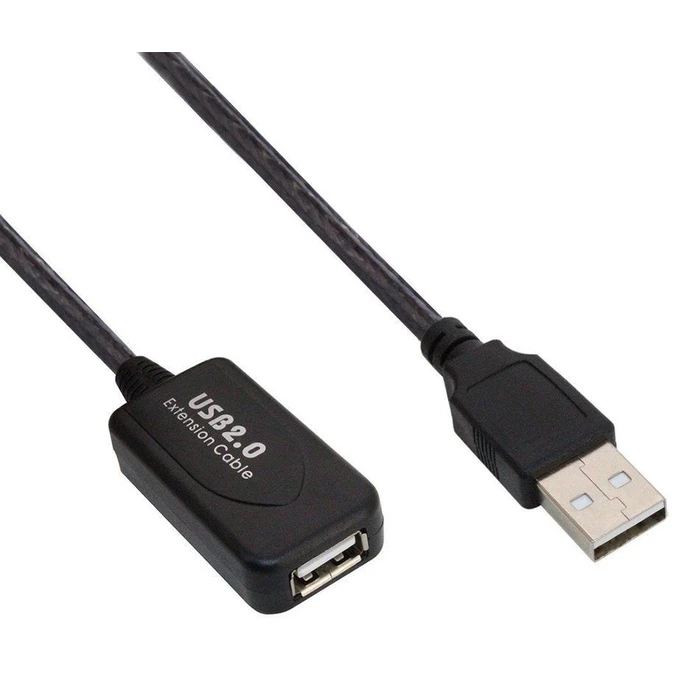 Καλώδιο Προέκτασης Usb Powertech Cab-U041 Ενισχυτής 480mbps 10m Μαύρο