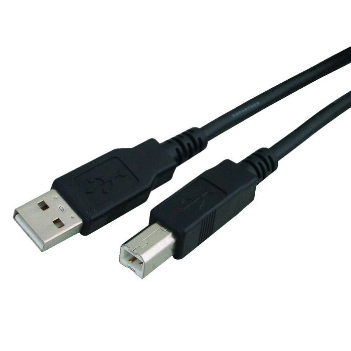 Καλώδιο Usb Powertech Σε Usb Type Β Cab-U050 Copper 3m Μαύρο