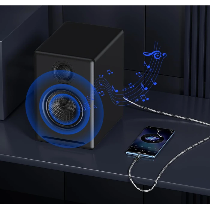 Καλώδιο USB-C Powertech σε Toslink Cab-Uc091, 1M, Γκρι