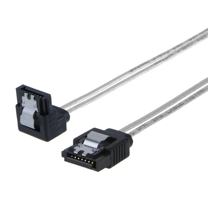 Καλώδιο SATA Powertech III 7pin σε 7pin 90° CAB-W033, flat, 0.5m