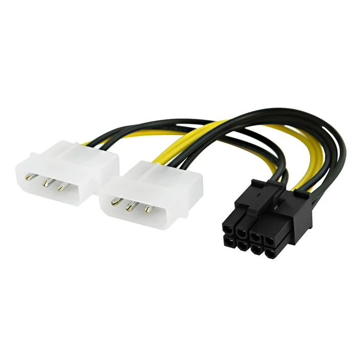 Καλώδιο Powertech PCIe 8Pin σε 2X Molex 3Pin Cab-W051, 0.15M