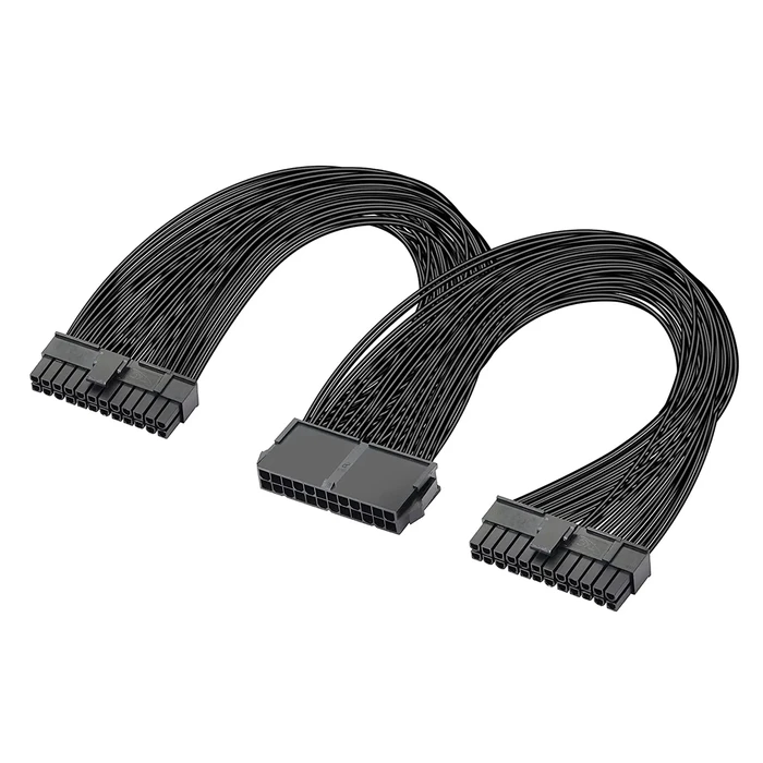 Καλώδιο Μητρικής Powertech 24Pin σε 2X 24Pin Cab-W052, 0.25M