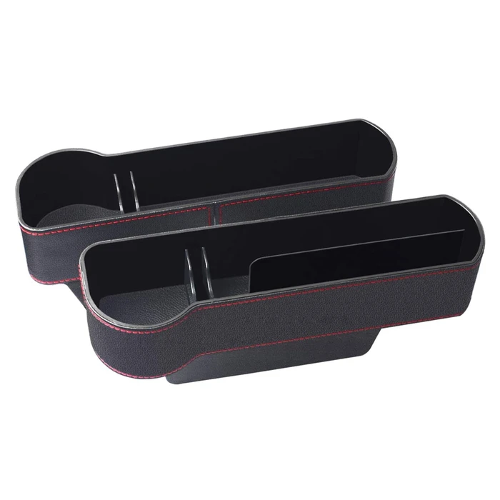 Σετ Θηκών Για Καθίσματα Αυτοκινήτου Car-0014 Με Ποτηροθήκη, Μαύρο, 2Τμχ