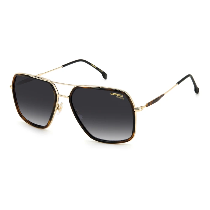Carrera Men's Aviator Sunglasses 273/S 0869O — 59/17/150 mm, Brown/Grey Degraded Lenses, Stainless Steel
