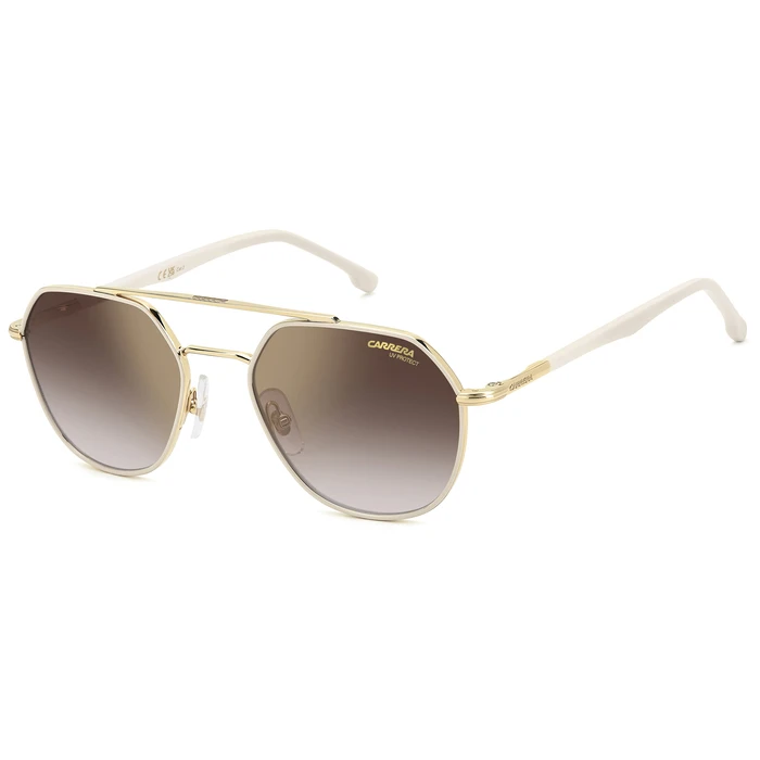 Carrera Unisex Sunglasses CARRERA 303/S VVP/YK — Aviator, Photochromic Gold/Gray Lenses, Metal Frame (53/19/145)
