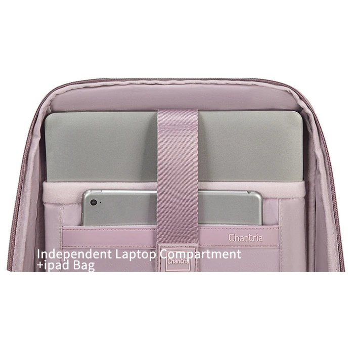 Τσάντα Laptop Chantria Γυναικεία Πλάτης Cb00639 14", 12.5L, Κόκκινη