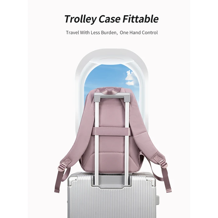 Τσάντα Laptop Chantria Γυναικεία Πλάτης Cb00649 14", 14.3L, Μαύρη