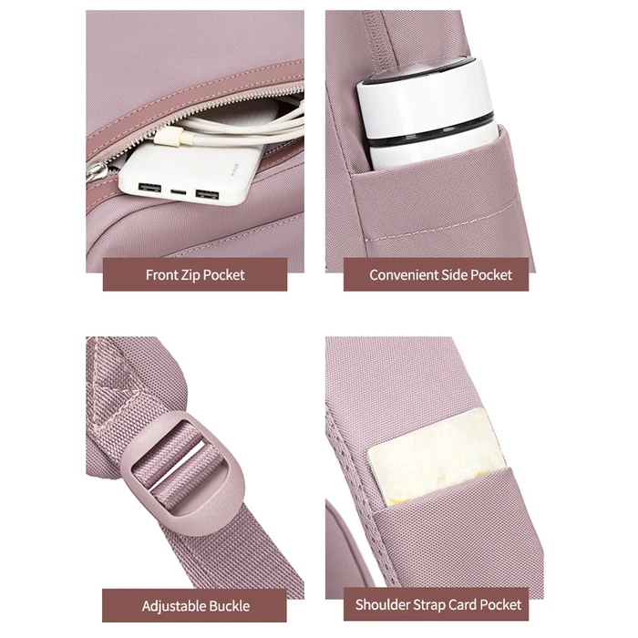 Τσάντα Laptop Chantria Γυναικεία Πλάτης Cb00649 14", 14.3L, Μαύρη