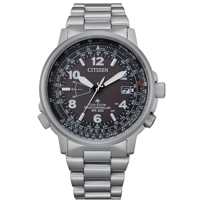 Ανδρικό Ρολόι Citizen Cb0240-88E (42,4mm) Μεταλλικό Μπρασελέ Ασημί