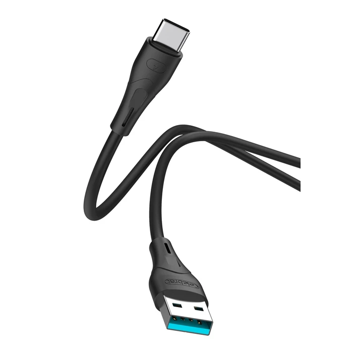 Καλώδιο Usb-C Celebrat Σε Usb Cb-18t 15w 3a 480mbps 1m Μαύρο