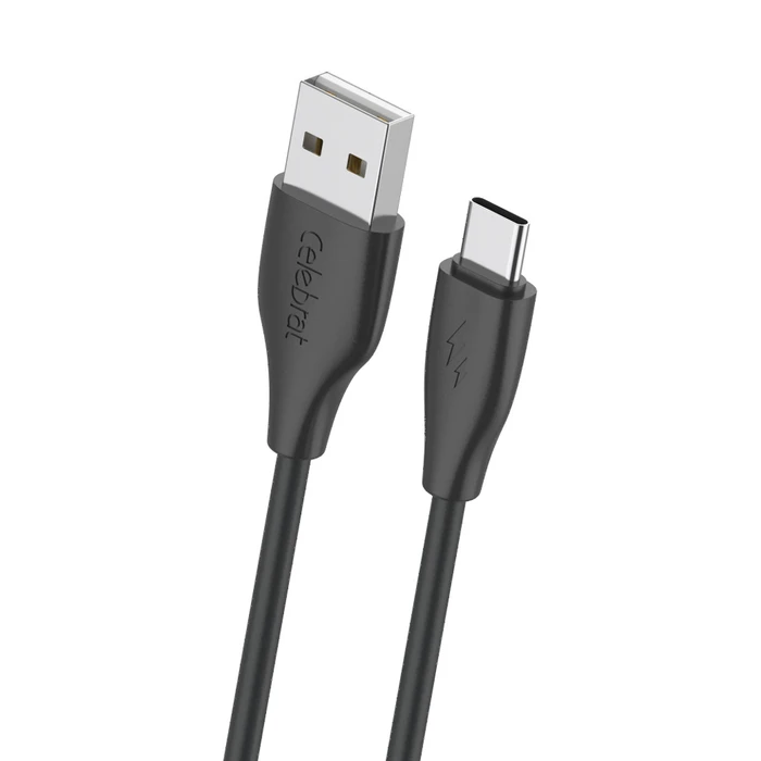 Καλώδιο USB-C Celebrat Σε USB Cb-31A, 15W, 480Mbps, 1M, Μαύρο