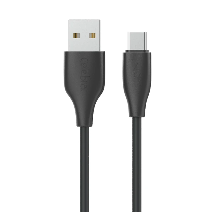 Καλώδιο USB-C Celebrat Σε USB Cb-31A, 15W, 480Mbps, 1M, Μαύρο