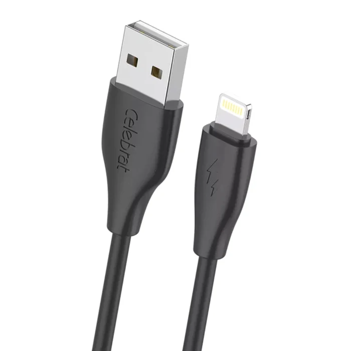 Καλώδιο Lightning Celebrat σε USB CB-31, 15W, 480Mbps, 1m, Μαύρο