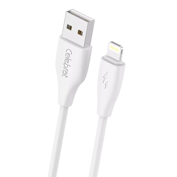 Celebrat USB-A to Lightning Cable 15W Λευκό 1m (CB-31A-L-WH)