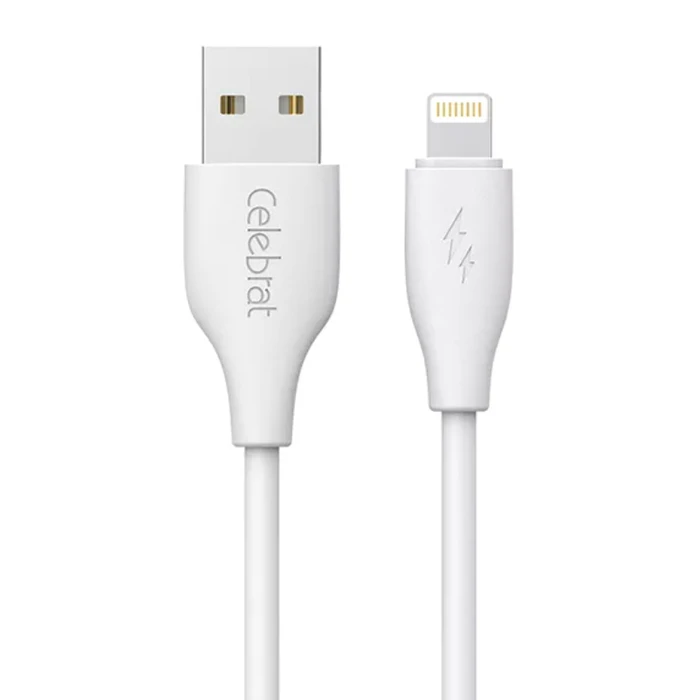 Celebrat USB-A to Lightning Cable 15W Λευκό 1m (CB-31A-L-WH)