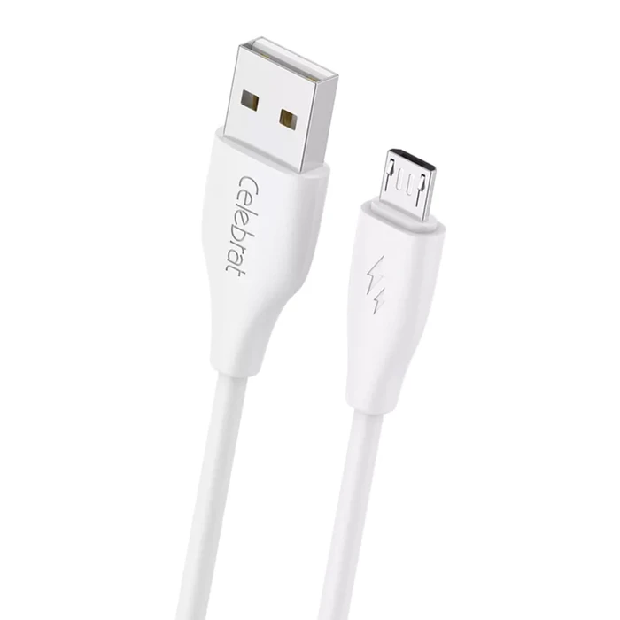 Καλώδιο USB Celebrat micro σε USB CB-31, 15W, 480Mbps, 1m, λευκό