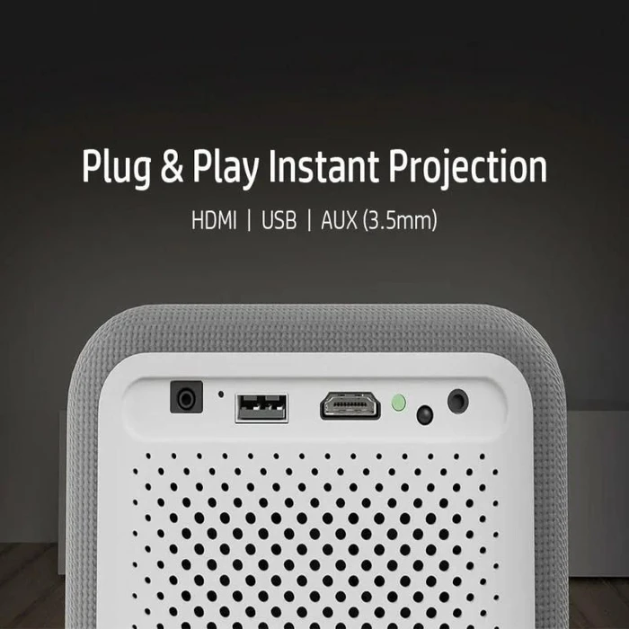 Projector HP CC500 Γκρι (6Y8U9AA) Full HD LED, ηχεία, 500LMS, HDMI, USB και τηλεχειριστήριο-10W