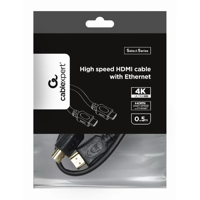 Καλώδιο HDMI Cablexpert HIGH SPEED With Ethernet 0.5m