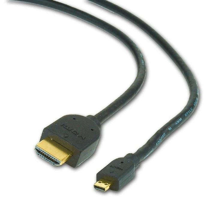 Καλώδιο HDMI Cablexpert Male to Micro D-MALE Black With Gold-Plated 4.5M