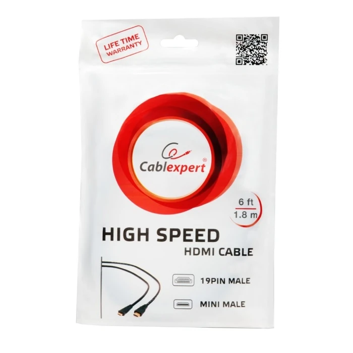 Καλώδιο HDMI Cablexpert Male to Micro D-MALE Black With Gold-Plated 4.5M