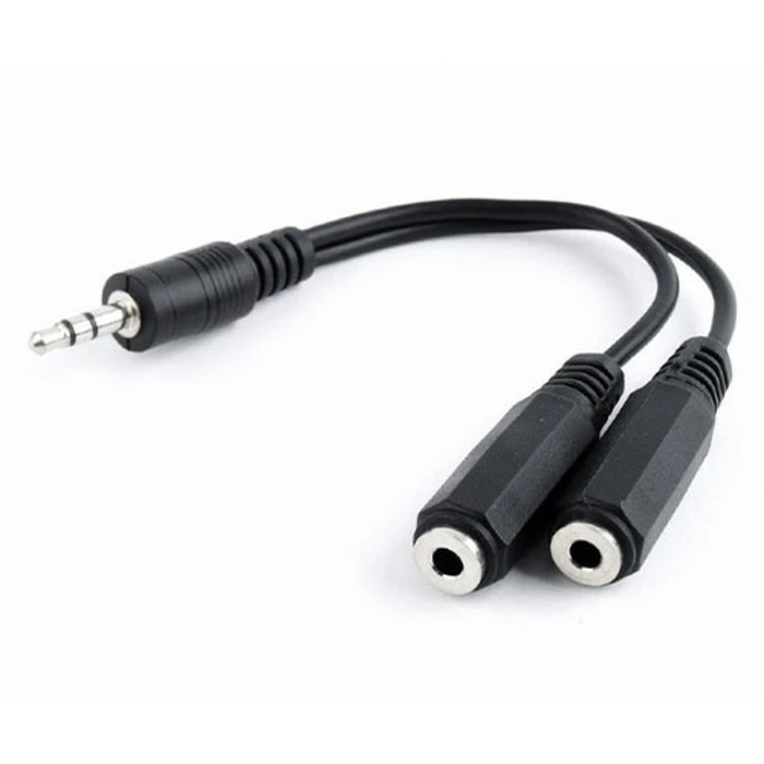 Αντάπτορας 3,5mm Cablexpert Audio Splitter Cable 10CM Black