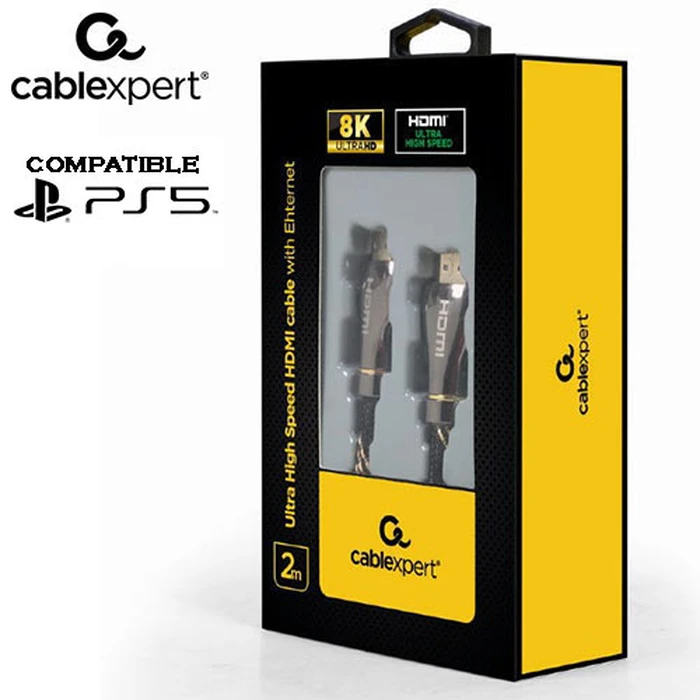 Καλώδιο HDMI Cablexpert Ultra High speed With Ethernet, 8K premium series, 2 m