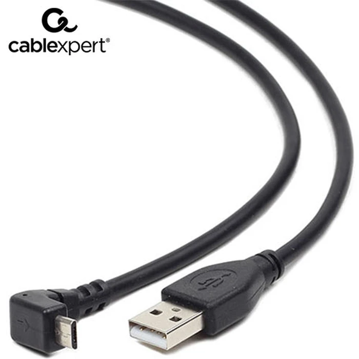 Καλώδιo USB Cablexpert ANGLED MICRO-USB 1,8M