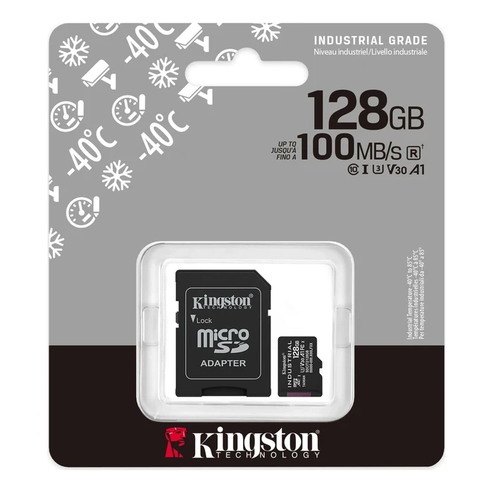 Kingston Industrial Κάρτα μνήμης flash microSDXC UHS-I 128 GB