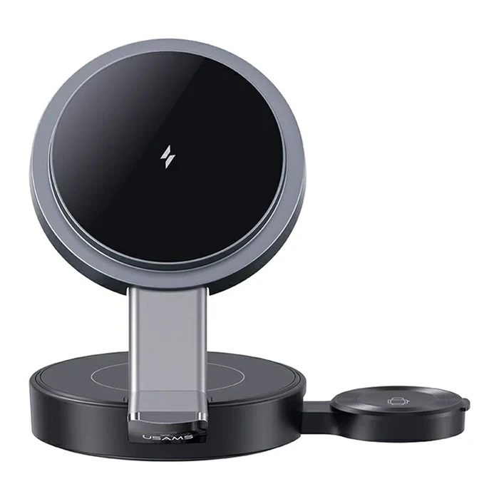 Ασύρματος Φορτιστής Usams CD234, 3 σε 1, 15W, Μαύρος