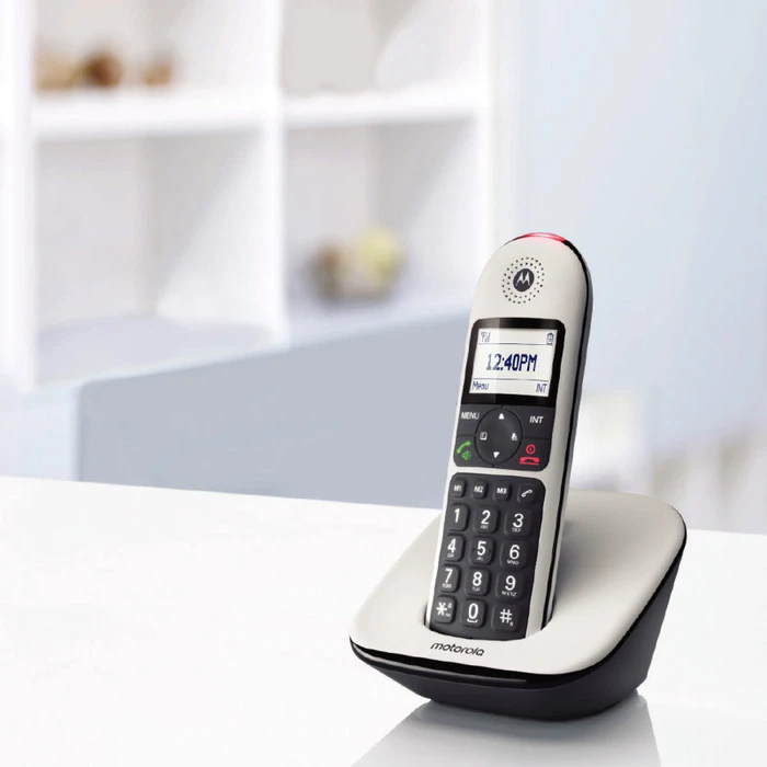 Ασύρματο Τηλέφωνο Motorola Cd5001 (Ελληνικό Μενού) Συμβατό Με Ακουστικά Βαρηκοΐας Με Φραγή Αριθμών Και Ανοιχτή Ακρόαση