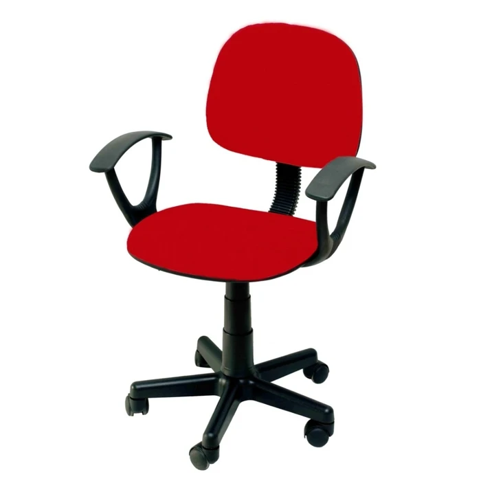 Velco Pro Systems Kids Office Chair Red with Armrests (SKU: Κ08635-4)