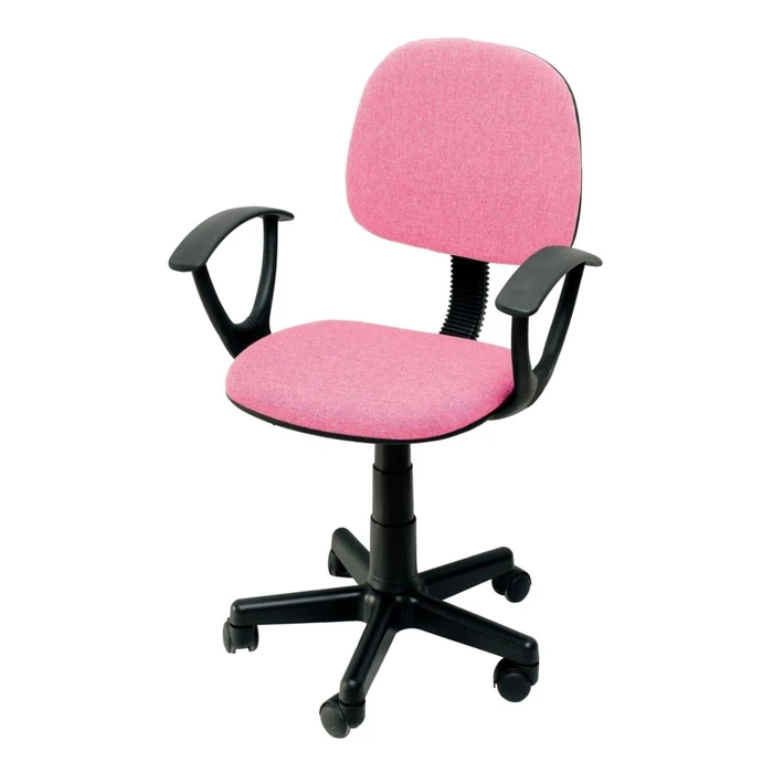 Velco Pro Systems Children's Office Chair Pink with Armrests (Model K08635-5)