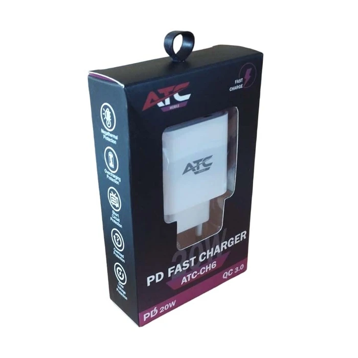 Φορτιστής Πρίζας ATC-CH6 PD FAST CHARGER 20W