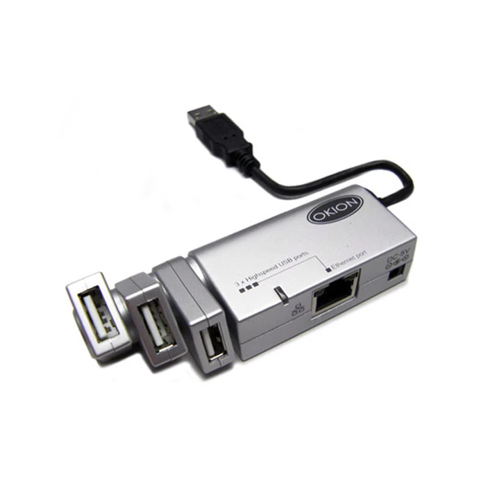 Docking Station Okion Mini High Speed USB+Ethernet