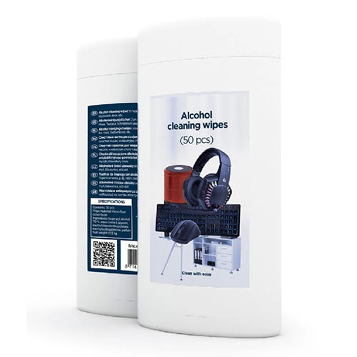 Μαντηλάκια Καθαρισμού Gembird ALCOHOL (50PCS) MICRO-FIBER