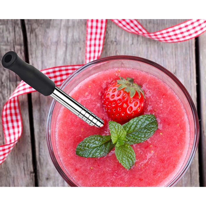 Στόμιο Σιλικόνης Powertech για μεταλλικά καλαμάκια CLN-0046, 20τμχ