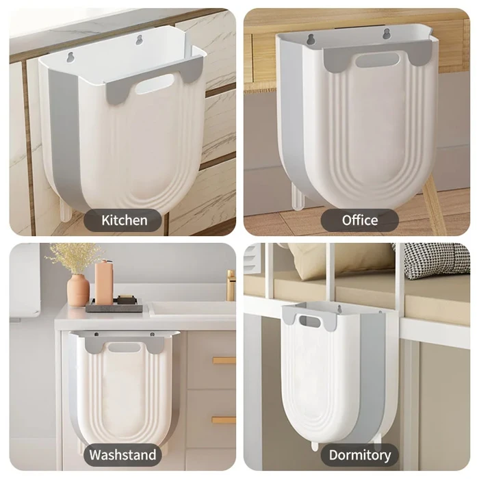 Πτυσσόμενος Κάδος Απορριμμάτων Cln-0051, 10L, 22.5X16.5X28.5Cm, Μπλε