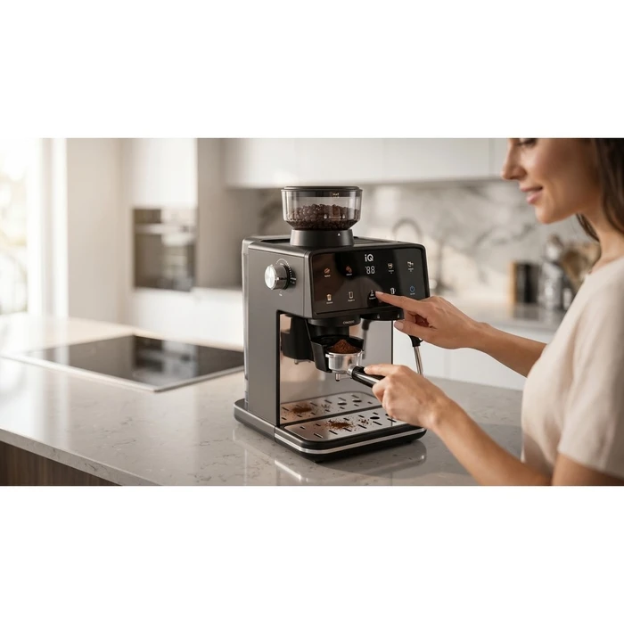 IQ CM-155 CAFETERIA ΜΗΧΑΝΗ ESPRESSO ΜΕ ΚΑΦΕΚΟΠΤΗ 1600 WATT