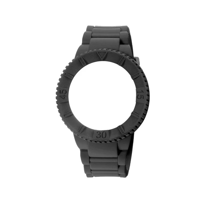 Λουράκι Ρολογιού Unisex WATX & CO Cowa1202 (43mm) Καουτσούκ Ασημί
