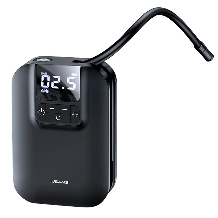 Συμπιεστής αέρος Αυτοκινήτου Usams mini US-ZB215, μαύρος