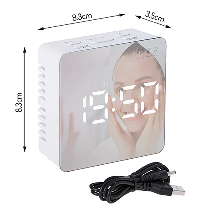 Ρολόι Επιτραπέζιο Camry LED ALARM CLOCK WHITE